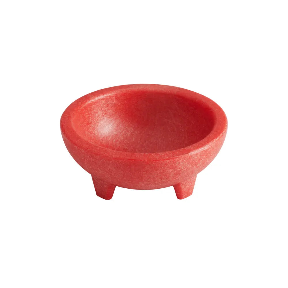 Salsero De Plástico Molcajete Rojo 5 Cm Concasse MCSAL03R
