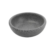 Salsero Ovalado 10 Cm Melamina Gris Concasse MCPLMSOL01G