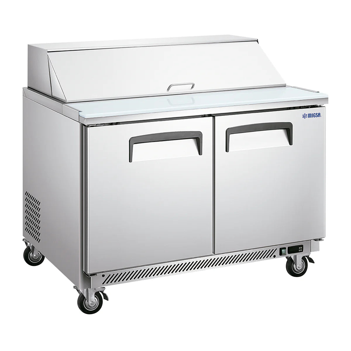MESA FRÍA PARA ENSALADAS DE 2 PUERTAS TIPO AMERICANO DE 340 L | SCL-2