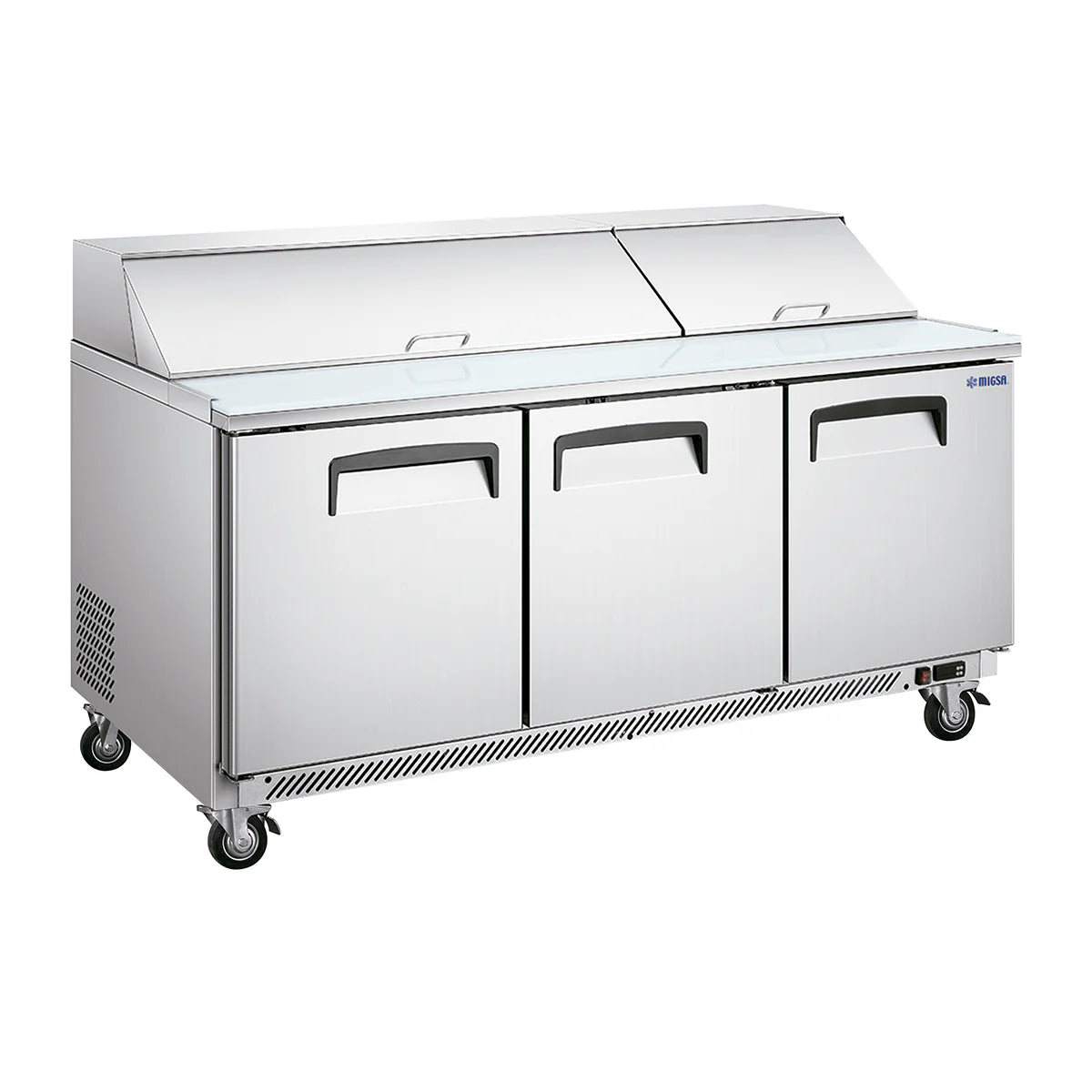 MESA FRÍA PARA ENSALADAS DE 3 PUERTAS TIPO AMERICANO DE 510 L | SCL-3