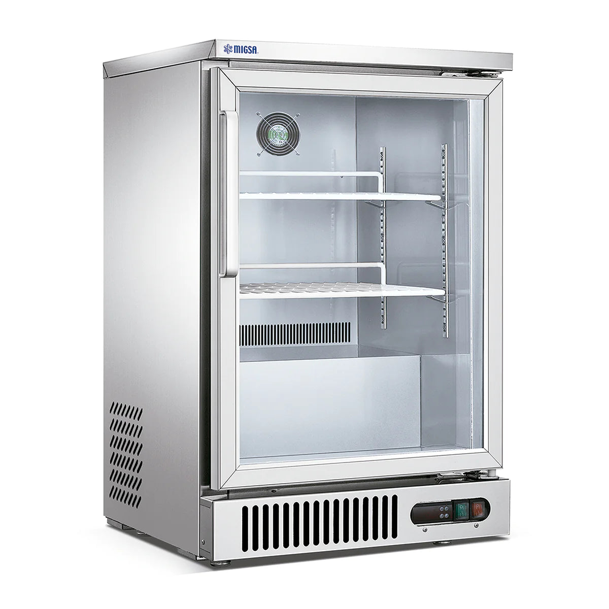 REFRIGERADOR CONTRABARRA DE 1 PUERTA DE CRISTAL DE 160 L | SG160