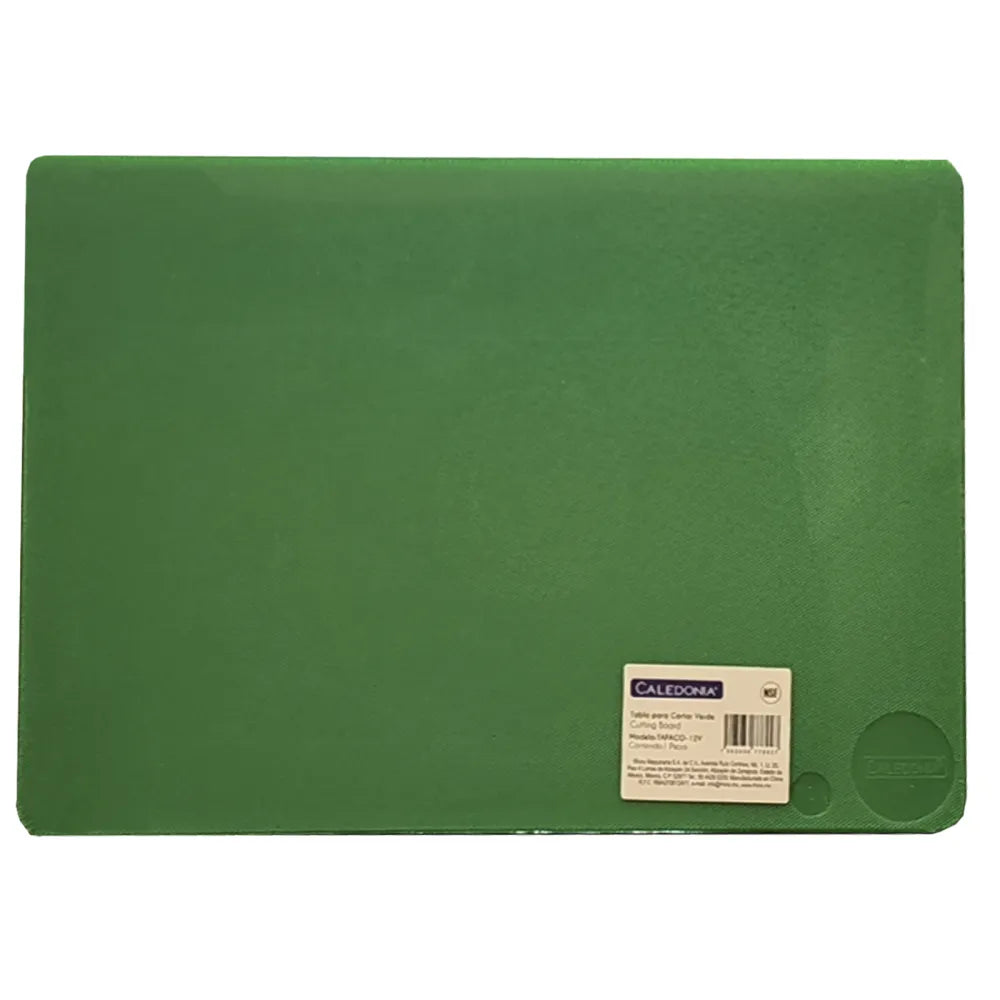 Tabla para cortar verde polietileno 30 x 45 Caledonia TAPACO-12V