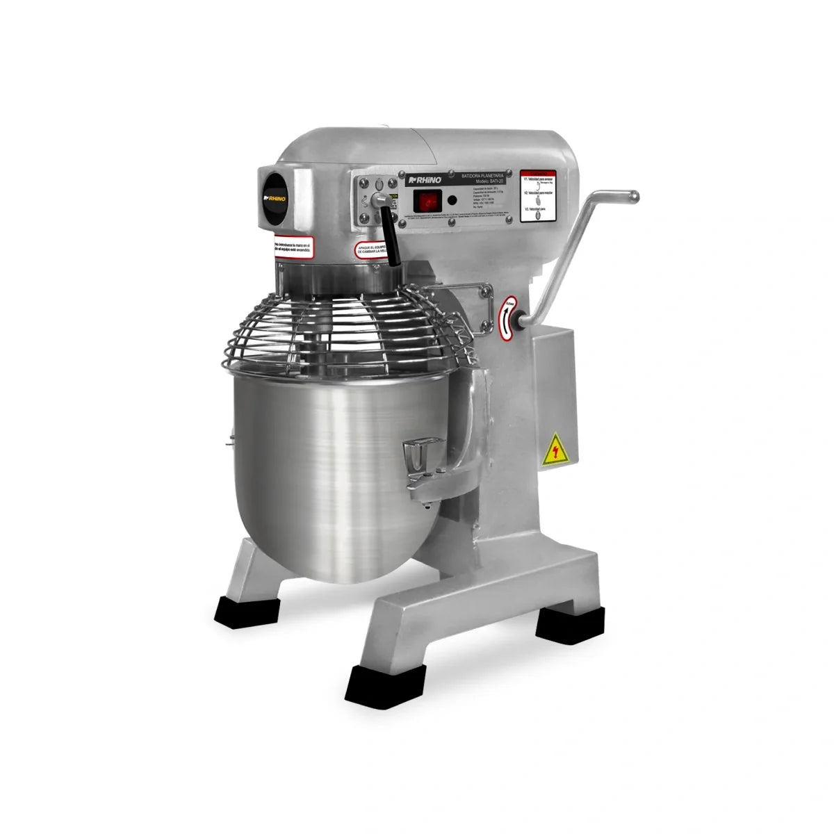 Tazón De Acero Inoxidable / Cuerpo Metálico 20 l Rhino BATI-20