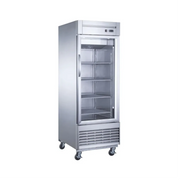 REFRIGERADOR VERTICAL PUERTA DE CRISTAL EN A.I. DE 23 PIES CÚBICOS | UR-27C-1G