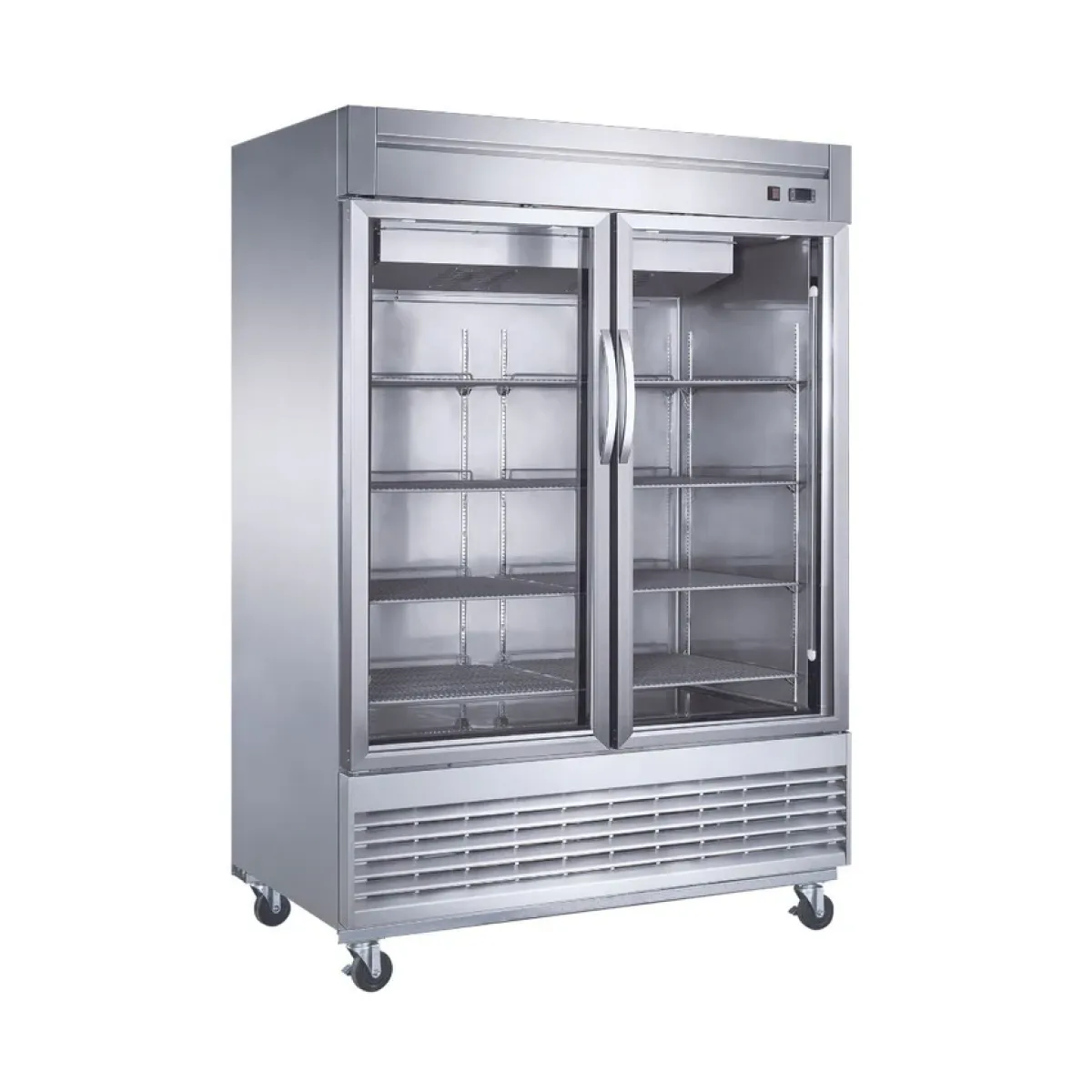 CONGELADOR VERTICAL PUERTAS DE CRISTAL EN A.I. DE 47 PIES CÚBICOS | UR-54F-2G