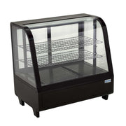 Vitrina refrigerada cristal curvo sobre mostrador Migsa 100L
