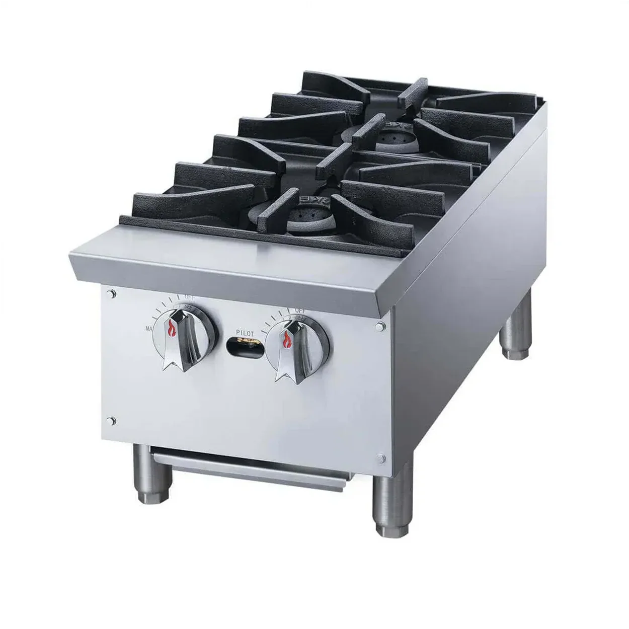 PARRILLA COMERCIAL A GAS DE 2 QUEMADORES | XRB-2-MG